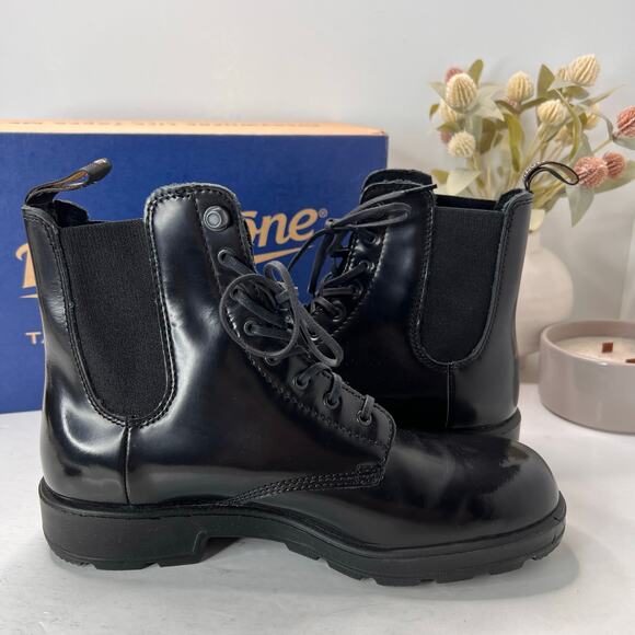 Blundstone 2219 Original Lace-Up Boots Patent Leather Goring Black Women 10 NWB - Picture 5 of 9